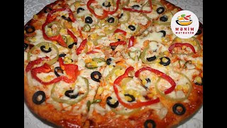 Toyuqlu Pizza Resepti Hələ Belə Dadlısını Yeməmisiniz [upl. by Avrenim223]