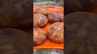 Fried Litti 😋  How to make litti shorts youtubeshorts food littichokha recipe viralvideo yt [upl. by Ydisac]