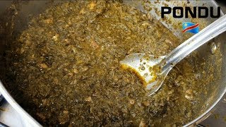 Meilleur Recette De Pondu Congolaise  feuilledemanioc Saka Saka [upl. by Oiramaj]