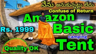 Amazon Basic Camping Tent Vochindi Today waited 1 week finally today [upl. by Nylessoj]