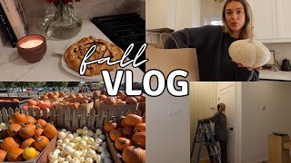 FALL VLOG Spending the day at the farm Fall baking Home reno project [upl. by Kenji]