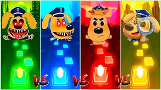 Sheriff Labrador Team 🆚️ Sheriff Labrador Exe Team Who Is Best  Tiles Hop EDM Rush [upl. by Nac]