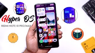 New Hyper OS for Redmi Note 10 ProMax Review Fix AOD and all Features Performance [upl. by Calandria]