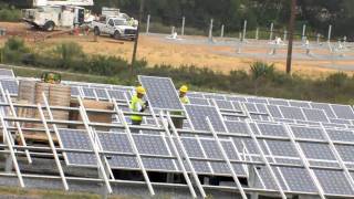 Henkels amp McCoy  Carlisle Area School District Solar Field  TimeLapse [upl. by Haldan]