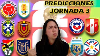 PREDICCIÓN ELIMINATORIAS MUNDIAL 2026🌎⚽  JORNADA 3🔥 [upl. by Frost125]