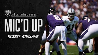 Robert Spillane Makes GameChanging Interception While Mic’d Up vs Ravens ‘Find a Way’  Raiders [upl. by Asiilanna]