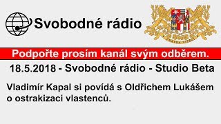 1852018 Svobodné rádio  Studio Beta  Vladimír Kapal si povídá s Oldřichem Lukášem o stavu médií [upl. by Cinamod650]