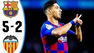 FCB VS Valencia 52 highlights [upl. by Ennirac630]