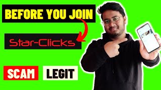 CAN YOU MAKE MONEY STARCLICKS REAL OR FAKE [upl. by Aneekan]