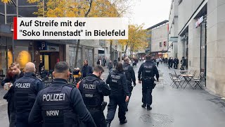 Auf Streife mit der Soko Innenstadt an Bielefelds Hotspots [upl. by Faden]