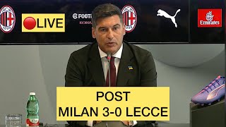 MILANLECCE 30  FONSECA POST PARTITA [upl. by Let]