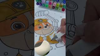 Unleash Your Imagination Paint Your Paw Patrol Rubble shorts arttherapy trending tiktok kids [upl. by Aranaj89]