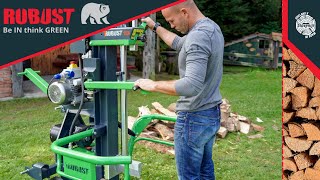 How to set up a Log splitter into a working position ROBUST Profesional Log splitter R13EEK [upl. by Bertrando]