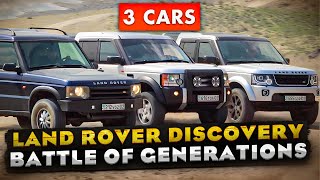 Land Rover Discovery Battle of Generations  Discovery 2 Discovery 3 amp Discovery 4 [upl. by Airyk]