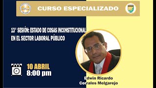 ESTADO DE COSAS INCONSTITUCIONAL EN EL SECTOR LABORAL PÚBLICO [upl. by Korrie]