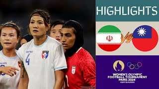 🇮🇷 Iran vs Chinese Taipei 🇹🇼 Womens Olympic Qualifying 2024 Highlights  Group A [upl. by Nosirrah]