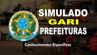 SIMULADO GARI  CONHECIMENTOS ESPECÍFICOS  IDEAL Questões [upl. by Joub]