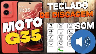 Como Ativar ou Desativar o Som do Teclado de Discagem No Motorola Moto G35 [upl. by Terle46]