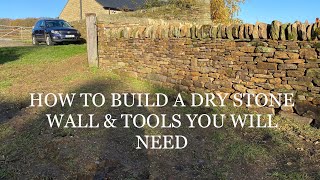 HOW TO BUILD A DRY STONE WALL BUILDING A DRY STONE BOUNDARY WALL PART 1 DRY STONE WALLING [upl. by Yerhcaz877]