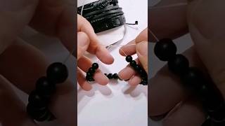 Cómo hacer un nudo para pulseras con hilo elástico y perlas pulseras nudos elástico [upl. by Gery749]