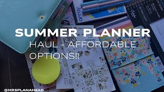 Affordable Planner supply haul NEW Summer collection [upl. by Brainard361]