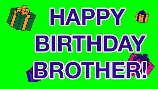 HAPPY BIRTHDAY BROTHER birthday cards [upl. by Rodger]