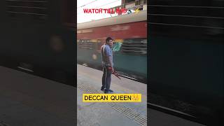 😍👑SUPERFASTT SKIP Of Deccan Queen Express withwcam3 deccanqueen indianrailways shorts [upl. by Eniamirt]