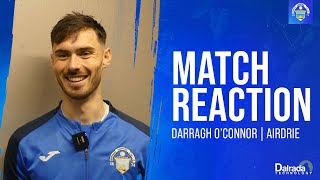 Darragh OConnor  Post Match  Airdrie [upl. by Ajiat]