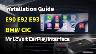 BMW CIC CarPlay Android Auto installation E90 92 93 [upl. by Beitz592]