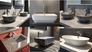 New Granite Basin Counter Design  table top wash basin  counter basin design tiles [upl. by Leland]