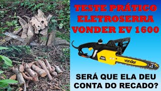 TESTE PRÁTICO ELETROSERRA VONDER EV 1600 [upl. by Nalorac]