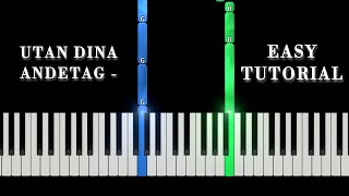 Utan dina andetag  Kent  Easy Piano Tutorial [upl. by Iot]