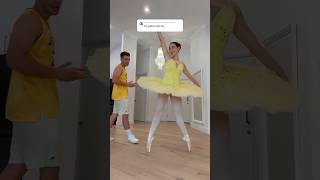 WE HAD TO DO THE APT DANCE by ROSÉ amp Bruno Mars IN A TUTU 😅🥰  dance trend ballet shorts [upl. by Weil197]