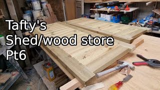 Taftys shedwood store build Pt6  Making the doors cutting tenons with a tablesaw jig [upl. by Neiht]