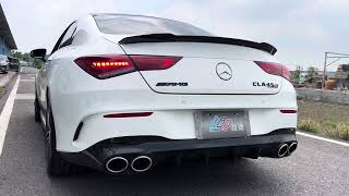 鉝捷排氣管 lij exhaust C118 CLA45S 200目當派 搭配原廠跑排 [upl. by Blaze]