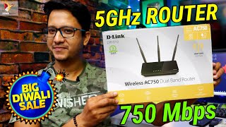 Best 5Ghz Dual Band Router on Flipkart Big Diwali Sale  D Link DIR819 750 Mbps Router  Data Dock [upl. by Idmann]