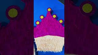 Crown 👑 craft schoolcraftidea trending schoolcraft decoration papercraft shortsvideo shorts [upl. by Lorola153]