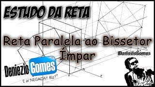 Geometria Descritiva  RETA PARALELA AO PLANO BISSETOR ÍMPAR [upl. by Willard761]