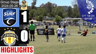 Bay Area Surf 13B PreMLS 10 Legends FC B13 PreECNL  Club America Cup U11 1st Div  20240525HL [upl. by Crenshaw]