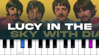 The Beatles  Lucy In The Sky With Diamonds piano tutorial [upl. by Baptista]