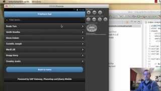 Create a PhoneGap App Mobile Apps with SAP Gateway and PhoneGap Part 4 [upl. by Lambert]