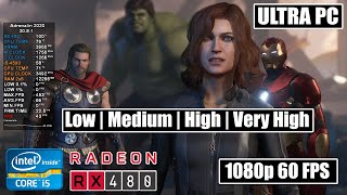 Marvels Avengers  Rx 480 4GB  intel i54590  16GB Ram  All Settings  1080p [upl. by Boris676]