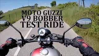 Moto Guzzi V9 Bobber 2017 Test Ride completo [upl. by Melodee]