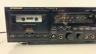 Pioneer CTW570 Stereo Dual Cassette Deck Player Recorder [upl. by Adlen]