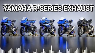 RSeries from YZF Exhaust amp cost comparison of R125 R15 R25 R3 R6 R7 R1 and R1M [upl. by Haeluj462]