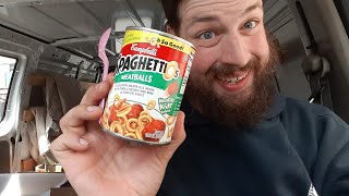 Spaghettios w Meatballs by Campbells Food  Drink Review [upl. by Lissie]