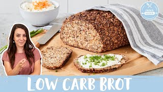 Low Carb Brot 🍞🤩  Grundrezept mit Magerquark  Einfach Backen [upl. by Yancy767]