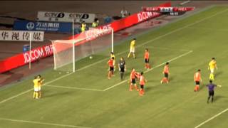 Wuhan Zall vs Guangzhou Evergrande  CSL highlights [upl. by Llennej]