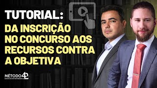 Tutorial do concurseiro da inscrição no concurso aos recursos contra as questões objetivas [upl. by Savior]