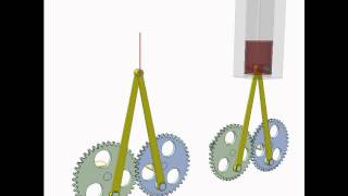 Gear and linkage mechanism 1 [upl. by Kyl]